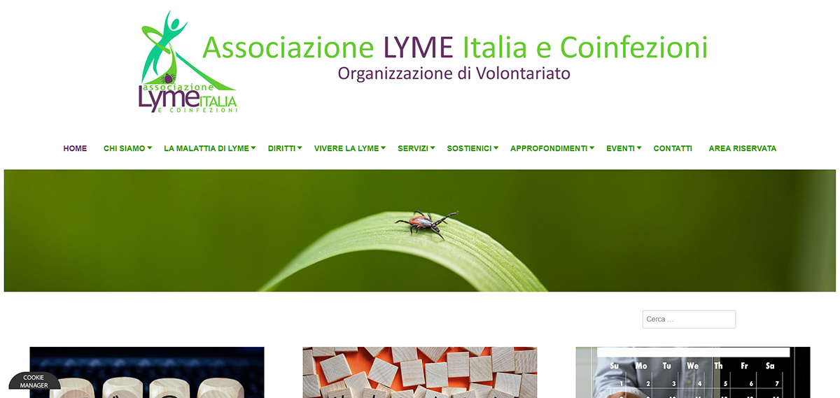 Sito Web Associazione Lyme Italia e Coinfezioni
