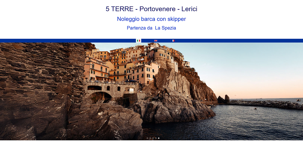 Sito Web Boat Rental 5 Terre
