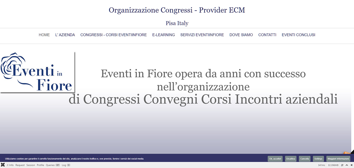 Sito Web Agenzia Congressi Eventiinfiore a Pisa