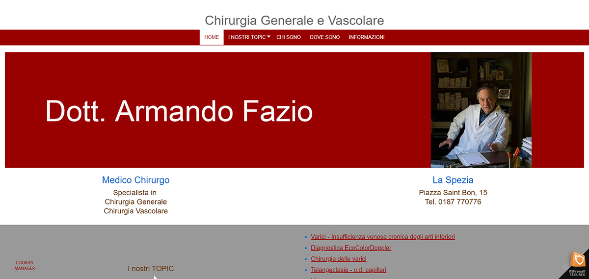 Sito Web Chirurgo Vascolare La Spezia