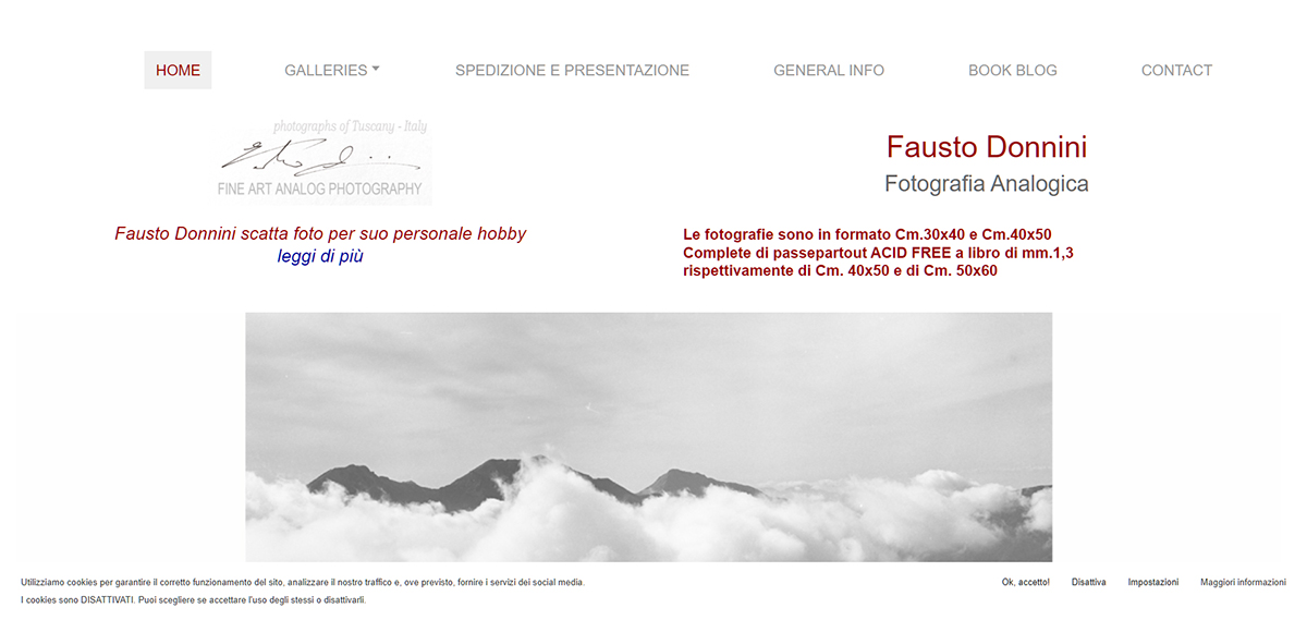 Sito Web Fotografo Massa