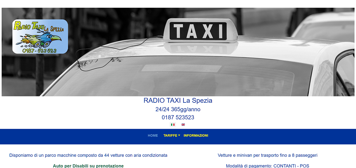 Sito Web Radio Taxi La Spezia